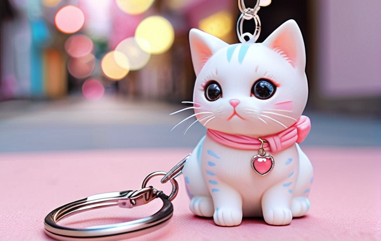 **
Prompt: "Adorable Mimi cat keychain, Harajuku street, pastel colors, bokeh, kawaii, detailed, high resolution, Japanese fashion, soft lighting."
**
